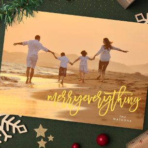 Cartes Pour Fêtes Annuelles Photo Tout en Yellow Funky Merry
