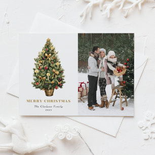 Cartes Pour Fêtes Annuelles Photo traditionnelle Arbre de Noël