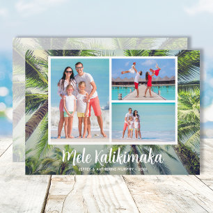Cartes Pour Fêtes Annuelles Photo Tropical Mele Kalikimaka