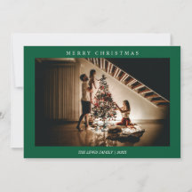 Photo verte minimaliste Joyeux Noël