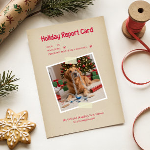 Cartes Pour Fêtes Annuelles Photo vintage drôle de chien pour Noël