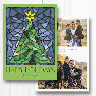 Cartes Pour Fêtes Annuelles Photo vintage Happy Holidays Star