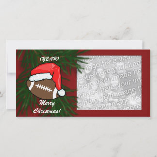 Cartes Pour Fêtes Annuelles Photocard - Football de Noël
