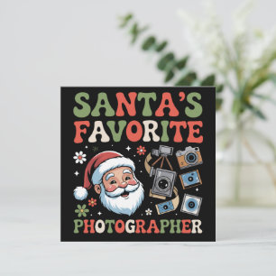 Cartes Pour Fêtes Annuelles Photographe préféré du Père Noël Cadeau de Noël Dr