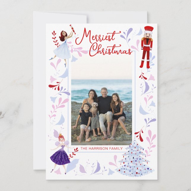 Cartes Pour Fêtes Annuelles Photographie de Noël de Noisette (Devant)
