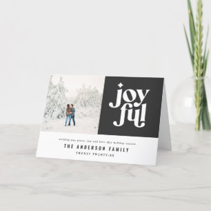Cartes Pour Fêtes Annuelles Photographie de Noël graphique minimaliste moderne