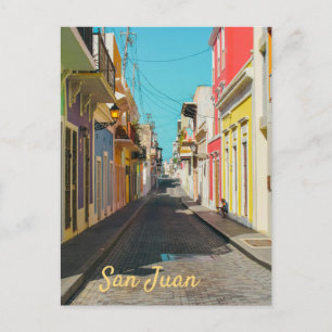 Cartes Pour Fêtes Annuelles Photographie de rue pavée de vieux San Juan