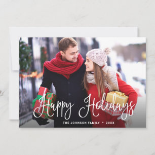 Cartes Pour Fêtes Annuelles Photographie moderne de Noël Joyeux voeux
