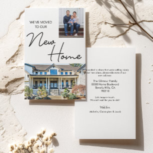 Cartes Pour Fêtes Annuelles Photos personnalisées Nous avons déménagé dans not