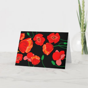 Cartes Pour Fêtes Annuelles Photos rouges sur arrière - plan noir