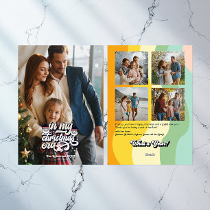 Cartes Pour Fêtes Annuelles Photos saisonnières rétro "Année en revue"