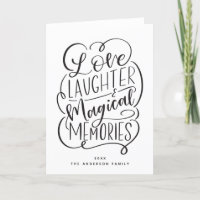 Phrase typographique| Amour rire Souvenirs magique