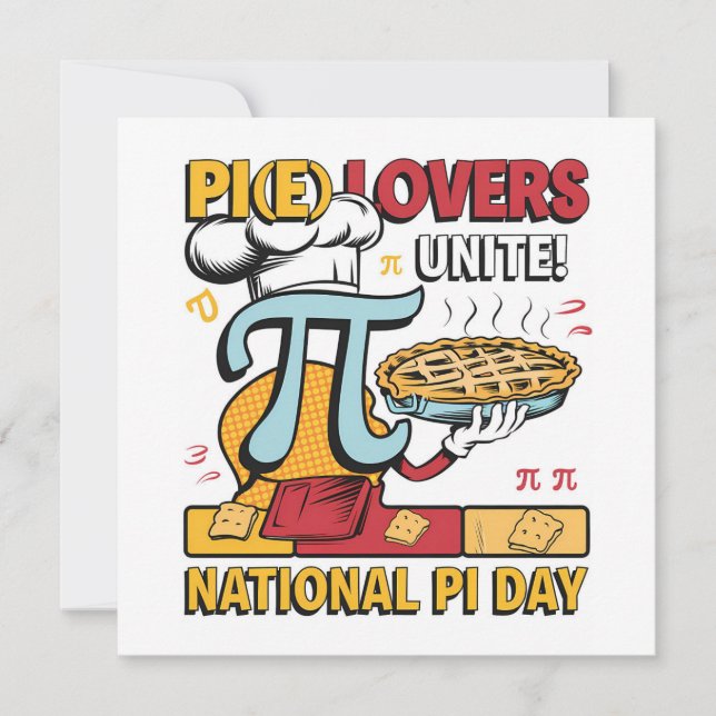 Cartes Pour Fêtes Annuelles Pi Lovers Unite (Devant)