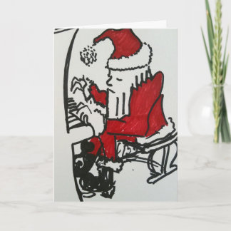 Cartes Pour Fêtes Annuelles Piano de bleus de Noël