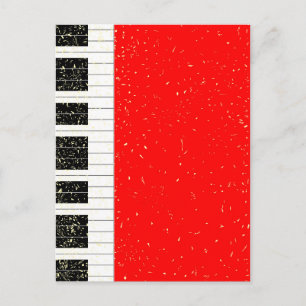 Cartes Pour Fêtes Annuelles Piano de Noël