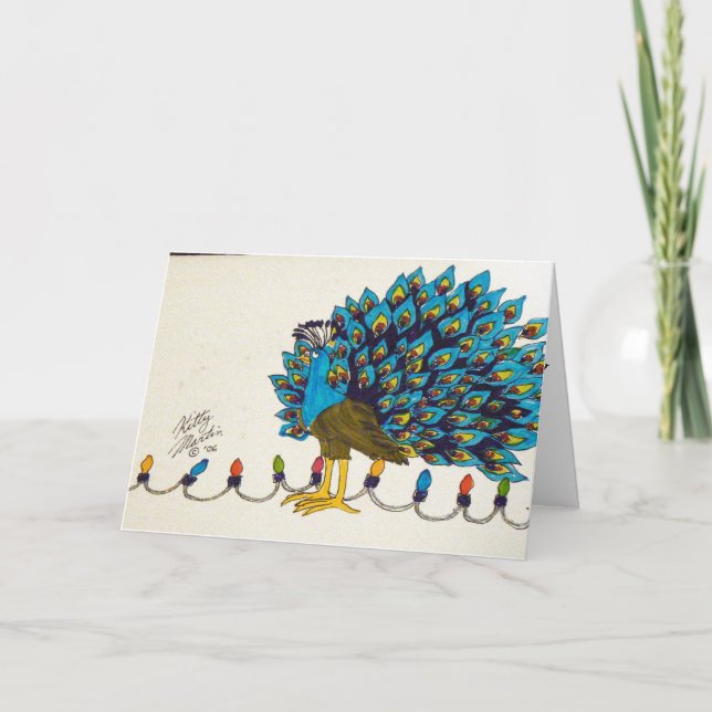 Cartes Pour Fêtes Annuelles Pic et lumières (Devant)