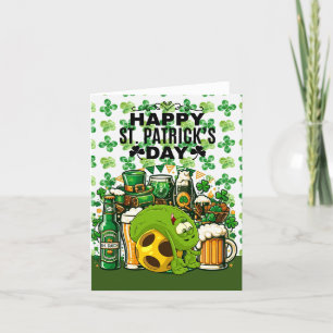 Cartes Pour Fêtes Annuelles Pickleball Bonne St. Patrick's Day