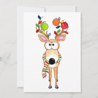 Cartes Pour Fêtes Annuelles Pickleball Christmas Reindeer