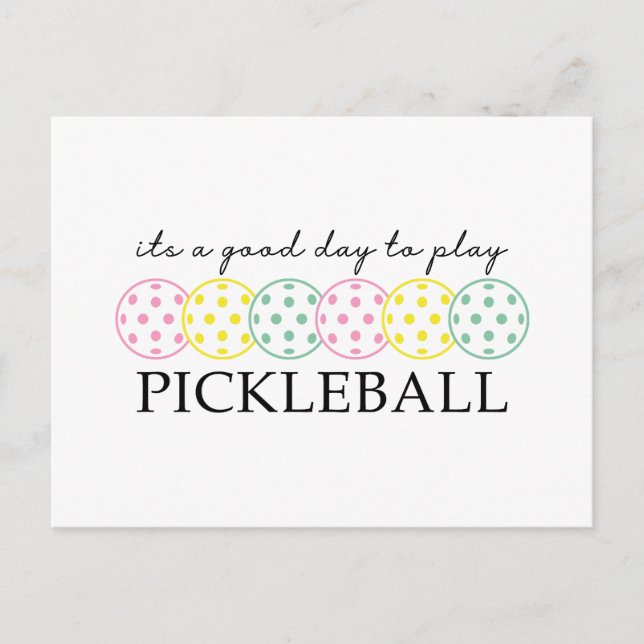 Cartes Pour Fêtes Annuelles Pickleball Maman Joueur Paddle Sport (Devant)