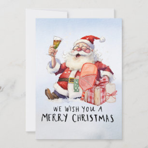 Cartes Pour Fêtes Annuelles Pickleball Noël thème avec le Père Noël