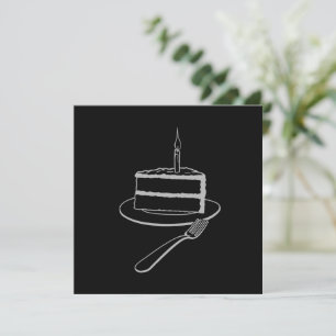 Cartes Pour Fêtes Annuelles Pièce Exquise de Conception de Gâteau, Anniversair