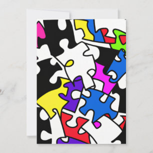Cartes Pour Fêtes Annuelles Pièces de puzzle