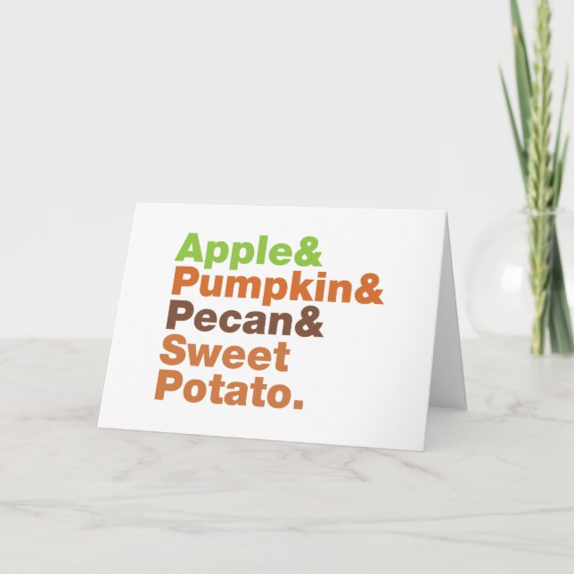 Cartes Pour Fêtes Annuelles Pies de vacances ~ Fête Noël Thanksgiving Noël (Devant)