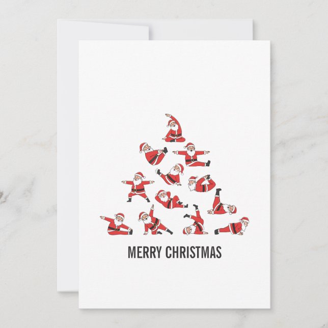 Cartes Pour Fêtes Annuelles Pilates Santa Mat Christmas (Devant)