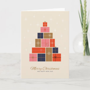 Cartes Pour Fêtes Annuelles Pile cadeau Arbre de Noël