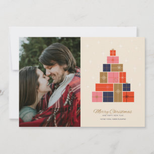 Cartes Pour Fêtes Annuelles Pile cadeau Arbre de Noël