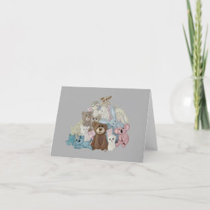 Cartes Pour Fêtes Annuelles Pile de Stuffies