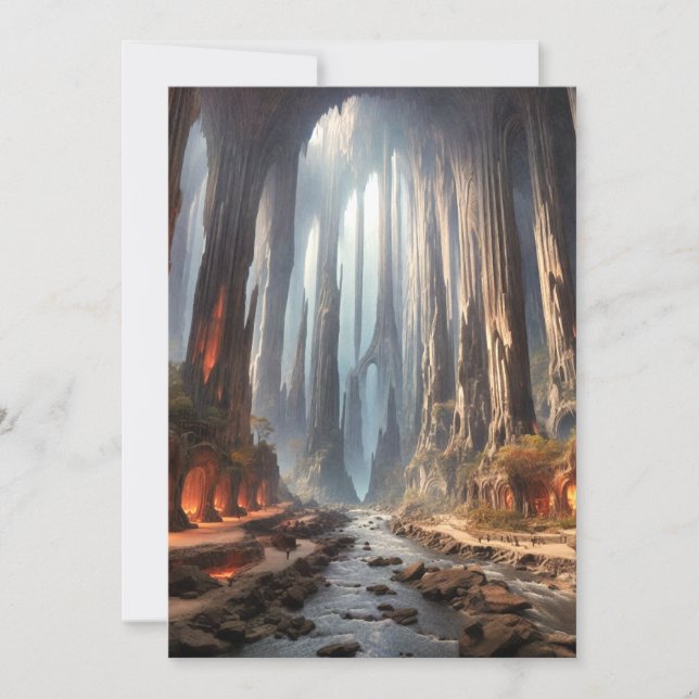 Cartes Pour Fêtes Annuelles Piliers et personnes (Devant)