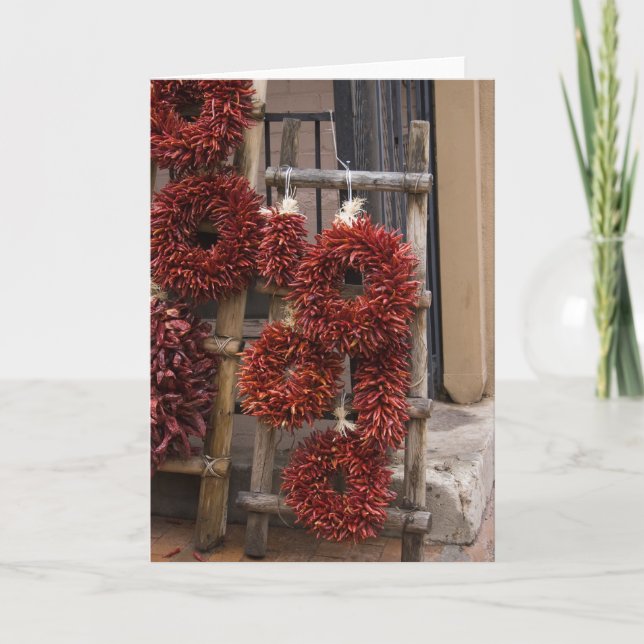 Cartes Pour Fêtes Annuelles Piment Ristras (Devant)