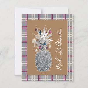 Cartes Pour Fêtes Annuelles Pin de l'île givrée, Plum de sucre