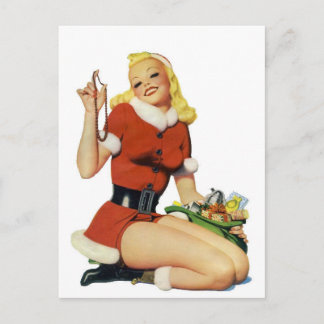 Cartes Pour Fêtes Annuelles Pin-up de Noël