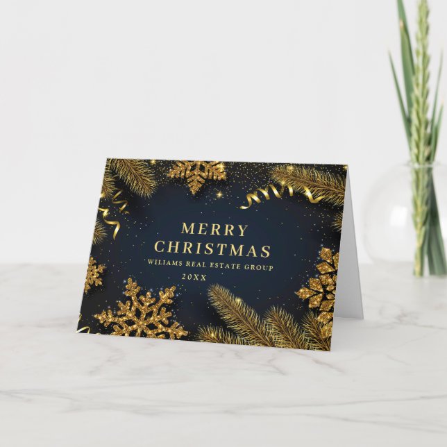 Cartes Pour Fêtes Annuelles Pine de Noël cônes Entreprise Salutation rustique (Devant)