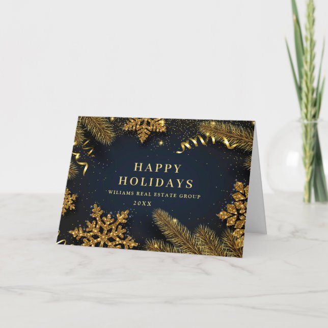 Cartes Pour Fêtes Annuelles Pine de Noël cônes Entreprise Salutation rustique (Devant)