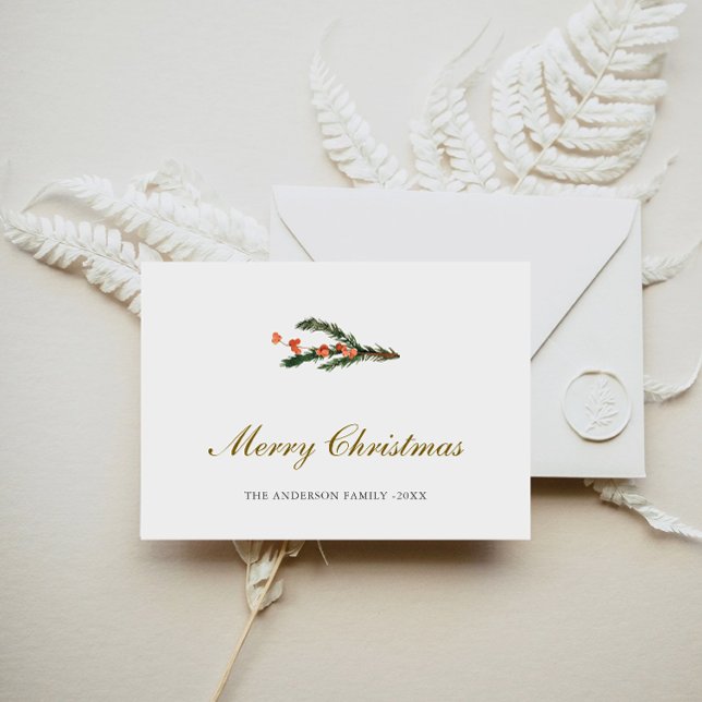 Cartes Pour Fêtes Annuelles Pine d'hiver minime Photo (Créateur téléchargé)