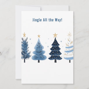 Cartes Pour Fêtes Annuelles Pine d'hiver Star Noël Saison de Noël