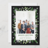 Pine Snowflakes Business Photo Bonnes Fêtes