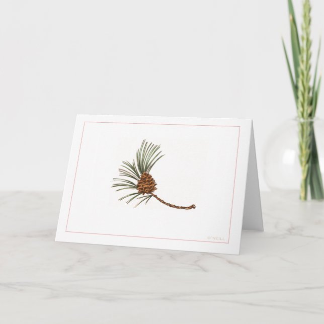 Cartes Pour Fêtes Annuelles "Pinecone" par Gerry O'Neill (Devant)