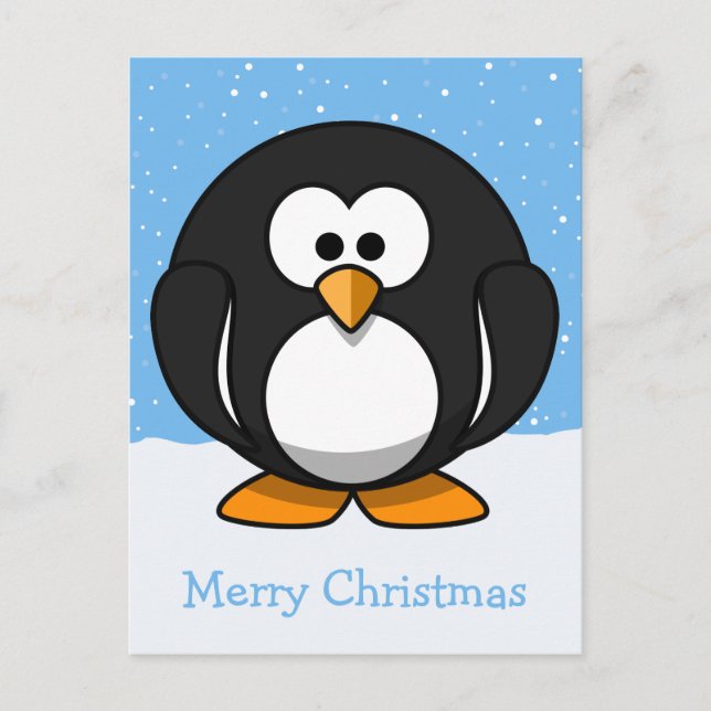 Cartes Pour Fêtes Annuelles Pingin Joyeux Noël (Devant)