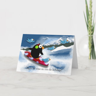 Cartes Pour Fêtes Annuelles Pingouin