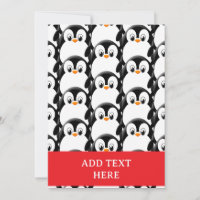 Pingouin gras mignon sur tout le Motif d'impressio