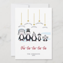 Pingouin mignon Drôle Dessin Simple Noël Familial