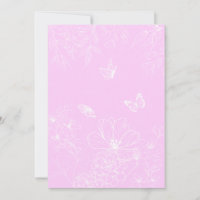 Pink Floral minimaliste Motif moderne Abstrait