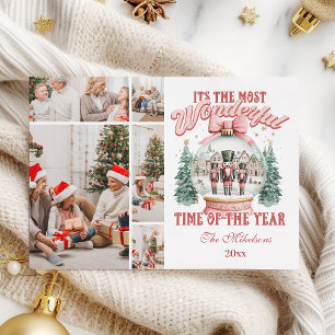 Cartes Pour Fêtes Annuelles Pink Nutcracker Noël 5 Photo Wonderland Gl