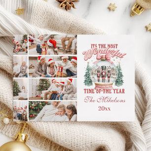 Cartes Pour Fêtes Annuelles Pink Nutcracker Noël 8 Photo Wonderland Gl