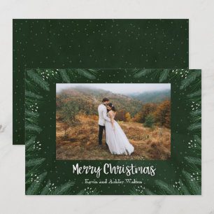 Cartes Pour Fêtes Annuelles Pins Photo de Noël