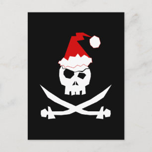 Cartes Pour Fêtes Annuelles Pirate Père Noël